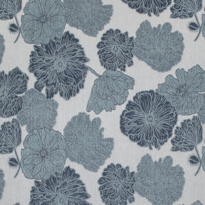 HomeRoots 9' X 12' Navy Blue Floral Area Rug - Elegant Indoor/Outdoor Design, Durable, Easy Care & Versatile 551475