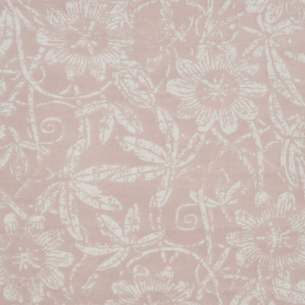 Homeroots 8' X 12' Pink And Ivory Floral Distressed Non Skid Area Rug  Polypropylene 551484