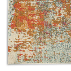 9 Foot by 12 Polypropylene Abstract Blush Area Rug for Living Room Bedroom