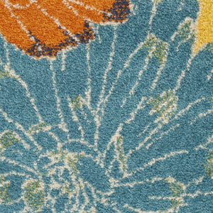 HomeRoots 9' Elegant Yellow Floral Power Loom Area Rug - Timeless Design for Living Rooms and Dining Areas 9' X 12' 551496