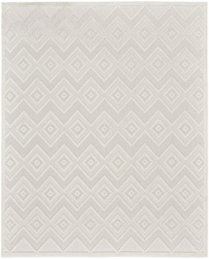 HomeRoots 10' X 14' Ivory Geometric Area Rug – Indoor/Outdoor Stylish Comfort for Modern Living Spaces 551513