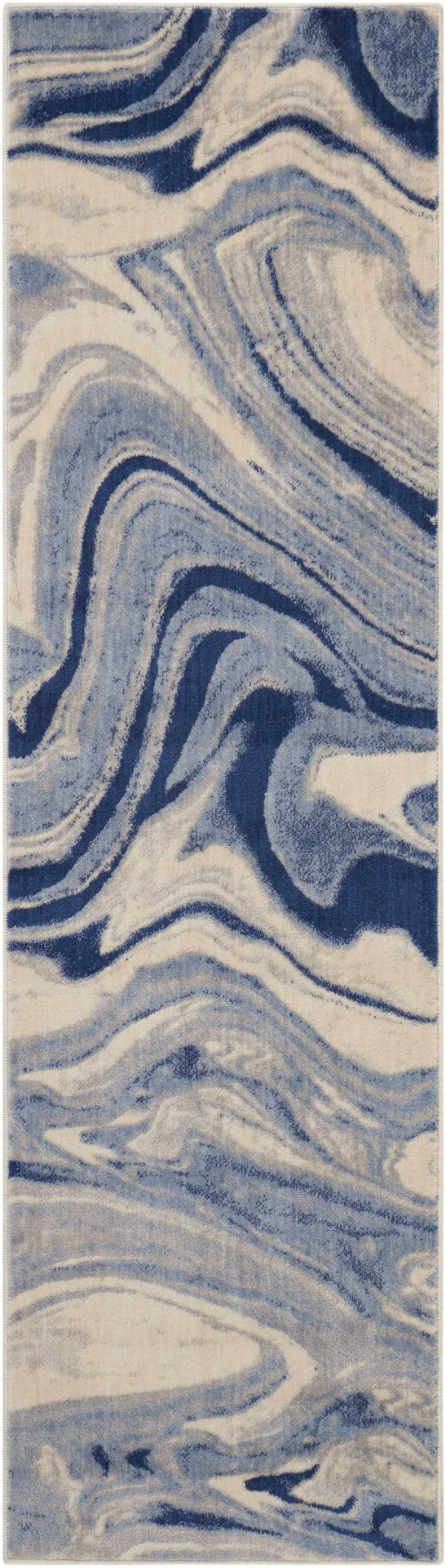 HomeRoots 5' Contemporary Gray, Black & Beige Non-Skid Area Rug – Durable, Stylish, & Easy to Clean for Homes 9' X 13' 551516