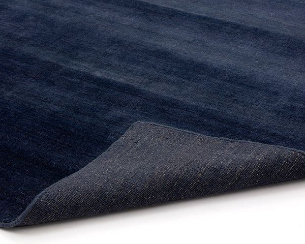 Sunpan Alaska Hand-Loomed Rug - Luxurious Wool-Blend Texture for Cozy Living, Lounge, and Bedroom Spaces Navy