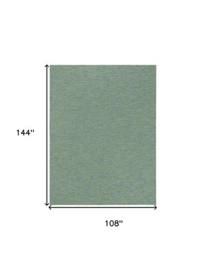 HomeRoots 9' X 12' Vibrant Blue and Green Geometric Area Rug for Indoor and Outdoor Spaces - Durable & Stylish 551540