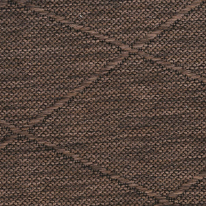 HomeRoots 9' X 12' Dark Brown Geometric Area Rug - Durable, Weather-Resistant & Easy Care for Indoor/Outdoor Use 551541
