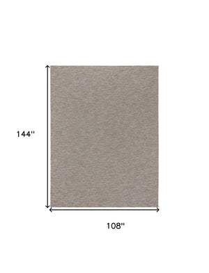 HomeRoots 9' Geometric Gray and Light Gray Indoor Outdoor Area Rug - Durable, Stylish, Versatile for Any Space 551542