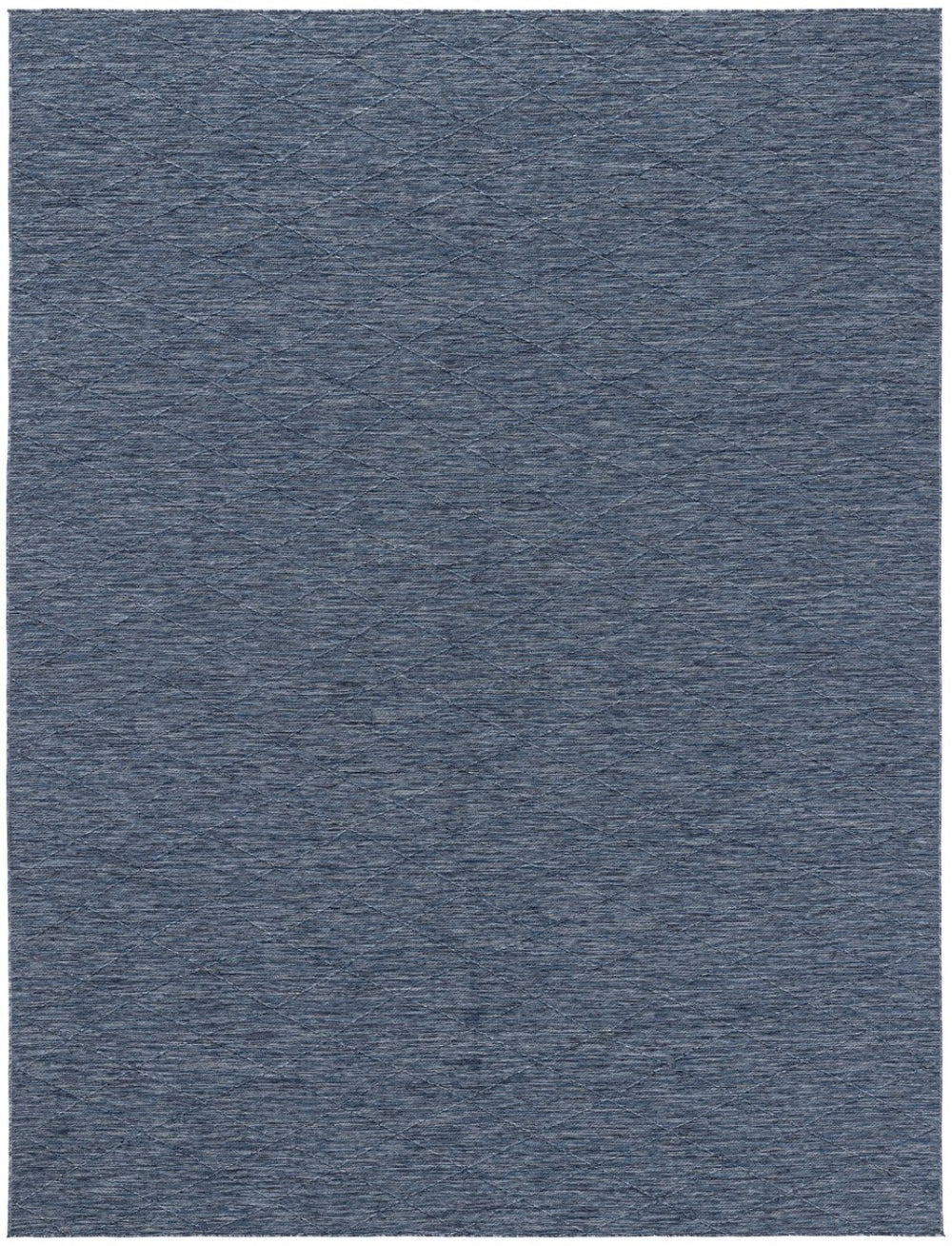 HomeRoots 9' Navy Blue and Ivory Geometric Indoor Outdoor Area Rug - Stylish, Durable, Easy-Clean Design for Any Space 551543