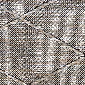 HomeRoots 10' Modern Geometric Gray Indoor Outdoor Area Rug - Durable, Stylish, Easy-Care for Any Space! 551548