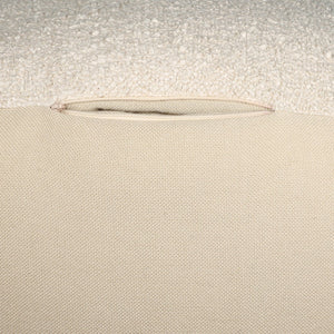 Homeroots 18" Chic Polyester Cube Outdoor Pouf Ottoman - Stylish, Versatile Footrest & Extra Seating Solution Beige  551570