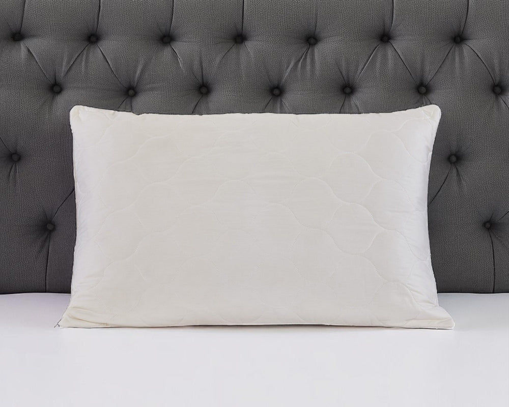HomeRoots Cotton Hypoallergenic Queen Pillow with Plush Support for Back Sleepers - Cooling & Easy Care Design 551575