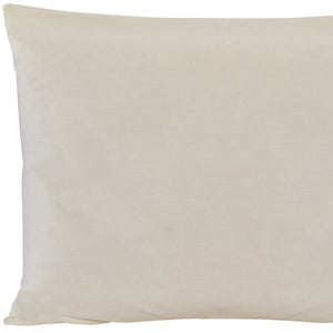 HomeRoots Cotton King Size Hypoallergenic Pillow for Back Sleepers - Plush, Cooling, & Easy Care with Gusseted Edge 551579