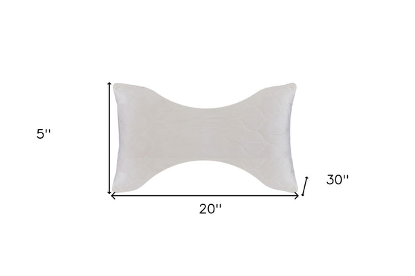 HomeRoots Cotton Hypoallergenic Ergonomic Queen Size Pillow for Side Sleepers – Plush Support & Cool Comfort 551581