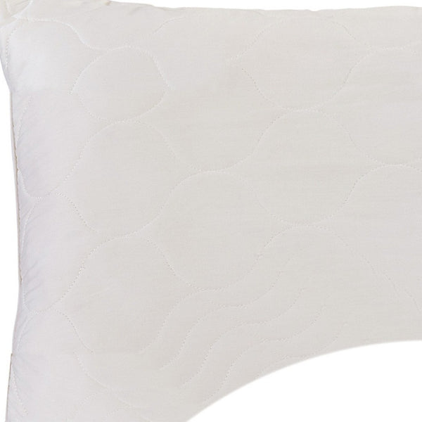 HomeRoots Cotton Ergonomic Queen Size Bed Pillow for Side Sleepers – Hypoallergenic, Cooling, and Luxurious Comfort 551583