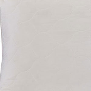 HomeRoots Cotton Hypoallergenic Bed Pillow with Latex Foam & Wool for Back Sleepers - Plush, Supportive Comfort 551586