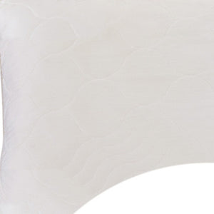 HomeRoots Cotton Ergonomic Queen Size Bed Pillow - Hypoallergenic, Latex Foam & Wool for Ultimate Comfort 551590