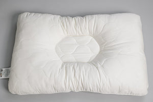 HomeRoots Cotton Hypoallergenic Queen Size Bed Pillow with Latex Foam & Wool for Cool, Firm Support & Comfort 551591