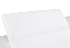 Homeroots 89" White And Silver Leather Sofa   551594