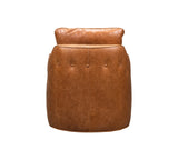 Olivia + Quinn Button Swivel Chair 5515_SDD1301 Saddlebag Ale