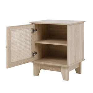 HomeRoots 24" Natural Wood End Table - Stylish Two-Shelf Design for Living Room, Bedroom & Versatile Decor 551632