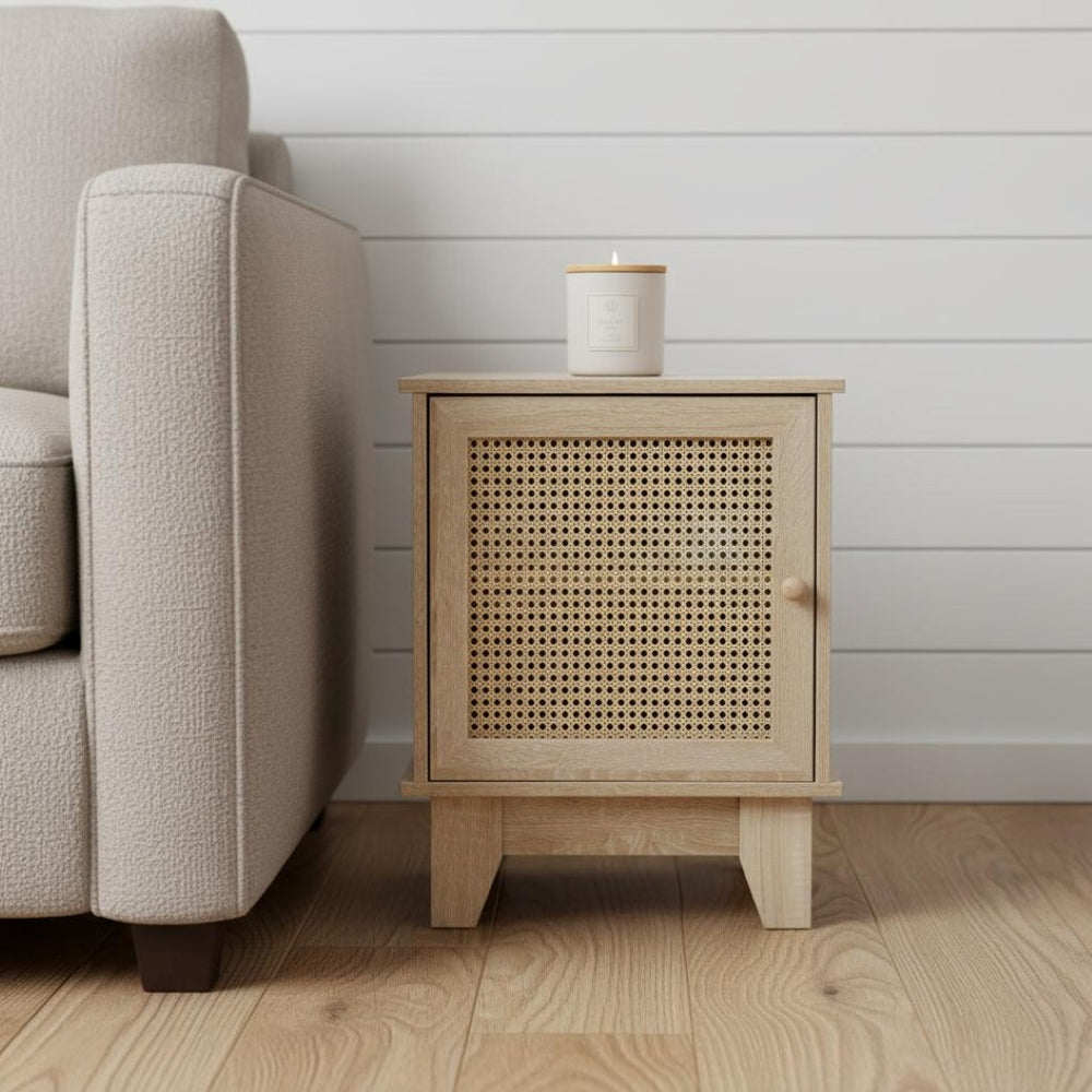 HomeRoots 24" Natural Wood End Table - Stylish Two-Shelf Design for Living Room, Bedroom & Versatile Decor 551632