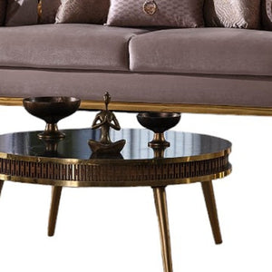 HomeRoots Four-Piece Beige Linen Seating Set for Eight – Contemporary Comfort with 12 Toss Pillows Included 551641