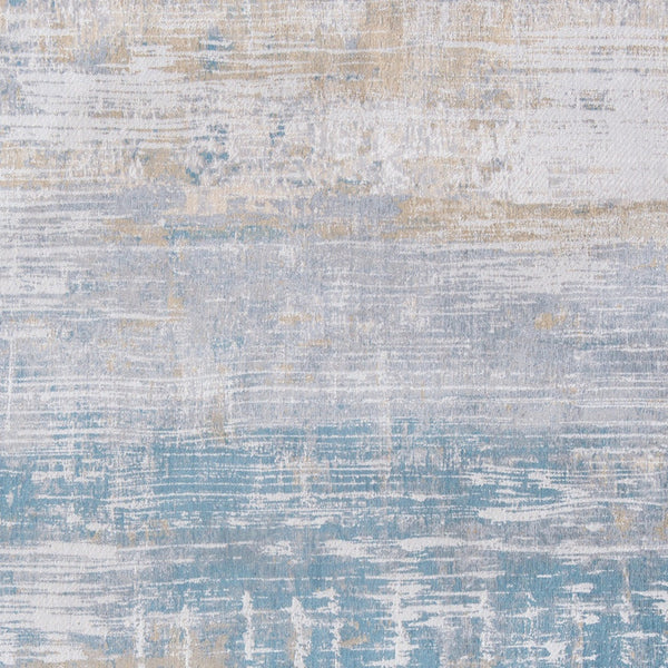 Homeroots 10' Blue And Yellow Abstract Non Skid Area Rug  100% Pet 551686