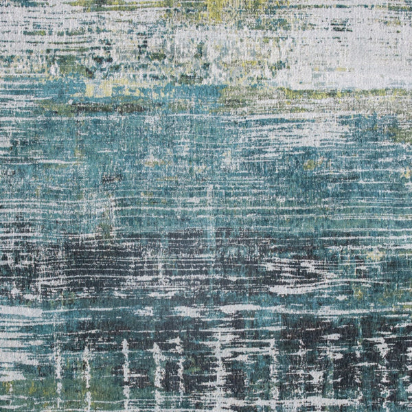 Homeroots 10' Blue And Green Abstract Non Skid Area Rug  100% Pet 551690