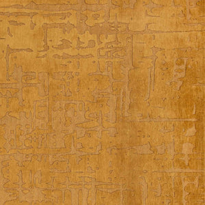 Homeroots 10' Yellow Abstract Non Skid Area Rug  100% Pet 551695