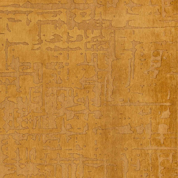 Homeroots 10' Yellow Abstract Non Skid Area Rug  100% Pet 551695