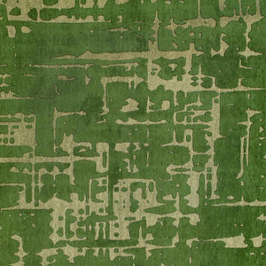 Homeroots 10' Green Abstract Non Skid Area Rug  100% Pet 551696