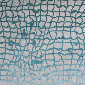 Homeroots 10' Blue And Gray Abstract Non Skid Area Rug  100% Pet 551697