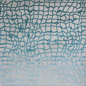 Homeroots 10' Blue And Gray Abstract Non Skid Area Rug  100% Pet 551697