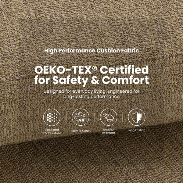 English Elm Modern 5Pc Outdoor Patio Bar Set With Elegant Sintered Stone Table & Comfortable Aluminum Stools W1886S00034