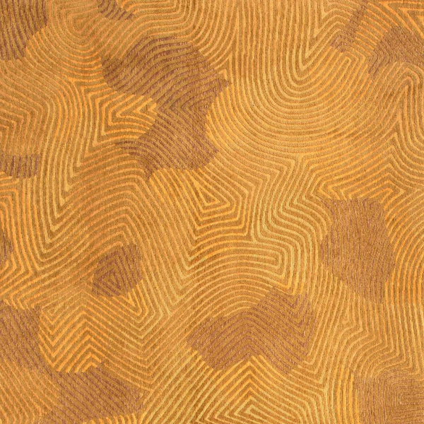 Homeroots 10' Yellow Abstract Non Skid Area Rug  100% Pet 551700
