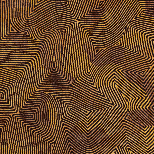 Homeroots 10' Black And Gold Abstract Non Skid Area Rug  100% Pet 551701