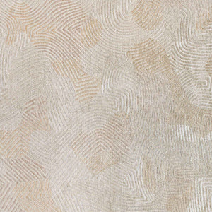 Homeroots 10' Beige And White Abstract Non Skid Area Rug  100% Pet 551703