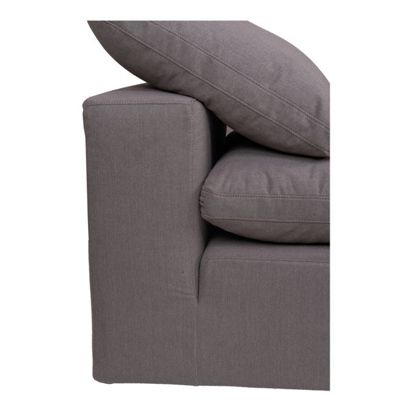 English Elm Clay Slipper Chair Modular Living Room Accent with Feather Blend Cushion Fabric B2769P504415