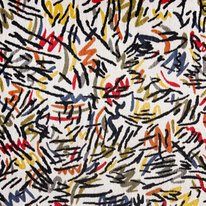 HomeRoots 7' Modern White Abstract Non-Skid Area Rug – Durable, Stylish, Perfect for Living Rooms & Offices 551711