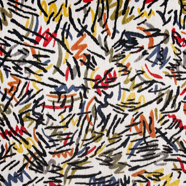 HomeRoots 7' Modern White Abstract Non-Skid Area Rug – Durable, Stylish, Perfect for Living Rooms & Offices 551711