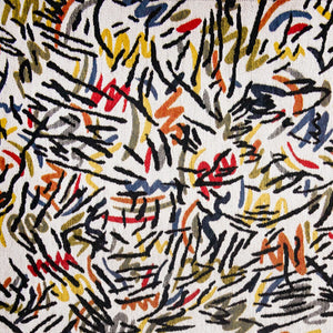 Homeroots 8' X 11' White Abstract Non Skid Area Rug  100% Pet 551712