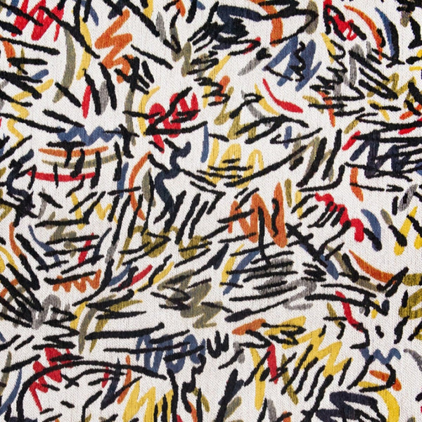 HomeRoots 9' X 13' White Abstract Non-Skid Area Rug - Modern Design for Living Rooms, Dining Spaces & More! 551713