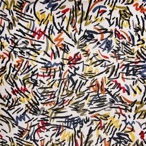 HomeRoots 9' X 13' White Abstract Non-Skid Area Rug - Modern Design for Living Rooms, Dining Spaces & More! 551713