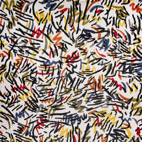 HomeRoots 9' X 13' White Abstract Non-Skid Area Rug - Modern Design for Living Rooms, Dining Spaces & More! 551713