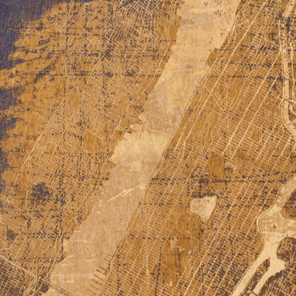 Homeroots 6' X 8' Yellow Abstract Non Skid Area Rug  100% Pet 551760