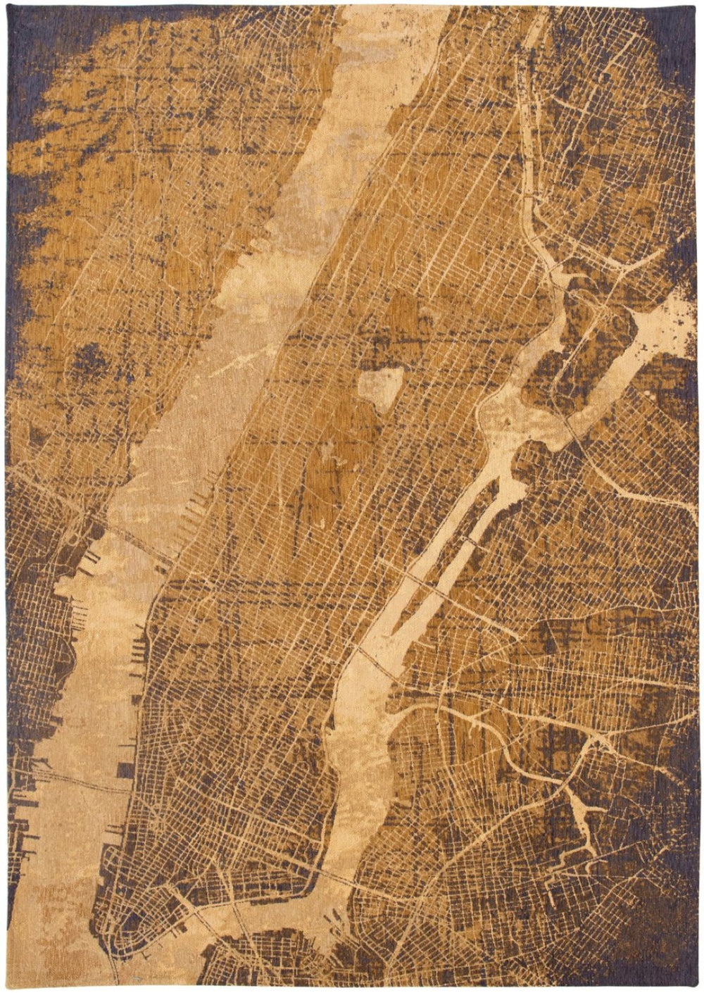 HomeRoots 8' X 11' Yellow Abstract Non-Skid Area Rug – Modern Design, Soft Texture, Perfect for Living Spaces! 551762