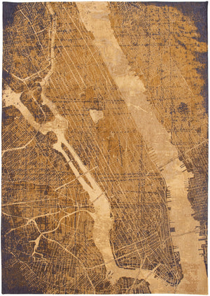 Homeroots 9' X 13' Yellow Abstract Non Skid Area Rug  100% Pet 551763