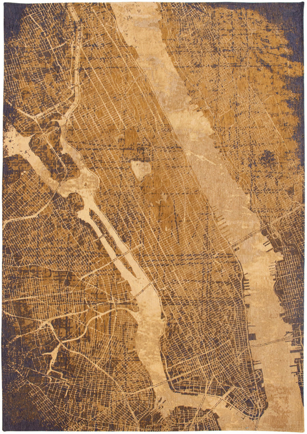 Homeroots 9' X 13' Yellow Abstract Non Skid Area Rug  100% Pet 551763