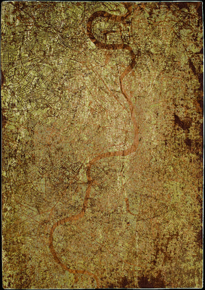 Homeroots 3' X 5' Green And Brown Abstract Non Skid Area Rug  100% Pet 551765