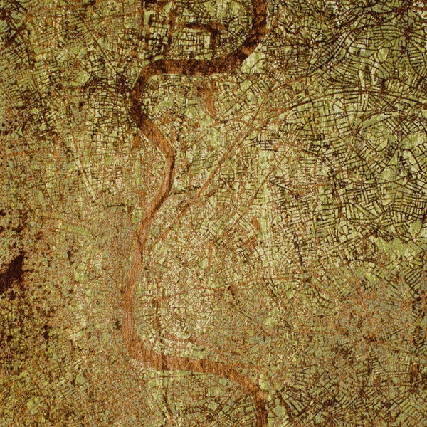 Homeroots 7' X 9' Green And Brown Abstract Non Skid Area Rug  100% Pet 551768