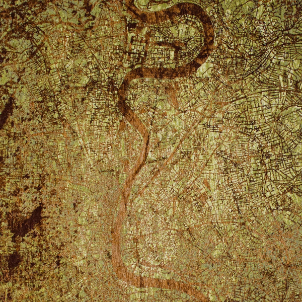 Homeroots 8' X 11' Green And Brown Abstract Non Skid Area Rug  100% Pet 551769